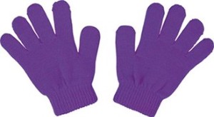 【ATC】カラーのびのび手袋 紫 [001402]