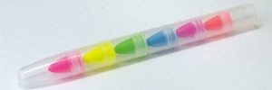 Education/Craft Neon Crayon Washable 6-colors