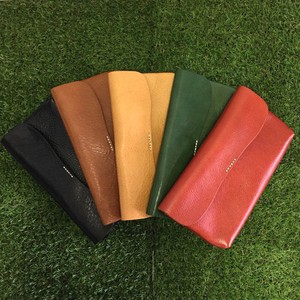 Lien Lian Oil Leather Cover Long Wallet Wallet Made in Japan