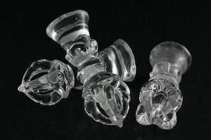 【開運＆風水アイテム】密教法具 柄付き五鈷杵(ごこしょ) 水晶40mm【天然石 パワーストーン】