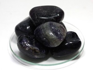 【天然石 置き石】タンブル型 (大) フローライト 1kgパック