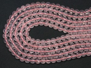 【丸ビーズ】マダガスカルローズ (3A) 8mm 【天然石 パワーストーン】