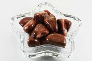 【天然石 置き石】タンブル型 (小) ゴールドストーン 1kg