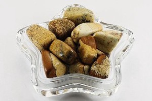 【天然石 置き石】タンブル型 (小) ピクチャージャスパー 1kg