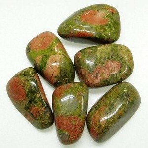 【天然石 置き石】タンブル型 (小) ユナカイト 1kg