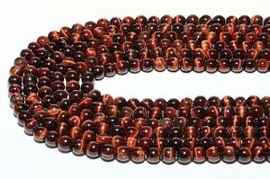 【丸ビーズ】タイガーアイ (レッドタイガーアイ) (3A) 4mm【天然石 パワーストーン】
