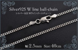 Plain Silver Chain sliver Jewelry 40cm