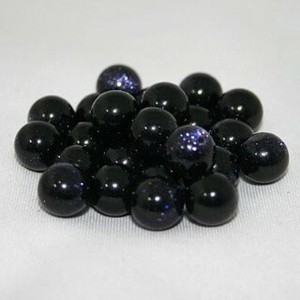 【天然石片穴パーツ】10mm ブルーゴールドストーン【天然石 パワーストーン】