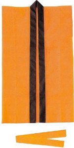 【ATC】ロングハッピ不織布オレンジ小学校高学年〜中学生用(ハチマキ付) 1525