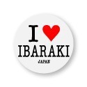 アイラブご当地缶バッジ　ILC-010 I love IBARAKI（茨城県）