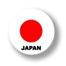 国旗缶バッジNO. CBFG-001　JAPAN（日本）