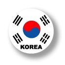 国旗缶バッジNO. CBFG-002　KOREA（韓国）