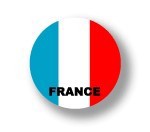 国旗缶バッジNO. CBFG-004　FRANCE（フランス）