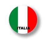 国旗缶バッジNO. CBFG-006　ITALIA（イタリア）