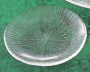 《日本製》なぎさ　丸型(小皿)【ガラス 皿】【ガラス 鉢】【ハンドメイド】