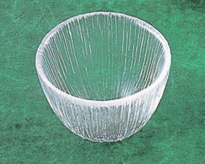 《日本製》なぎさ　丸型(そばちょこ)【ガラス 鉢】【ハンドメイド】