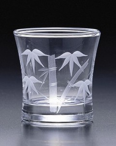 《日本製》切子杯　竹切子【グラス】【盃】【日本酒】
