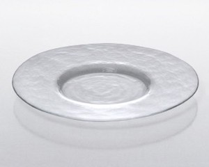 日本製》オービット リム付プレート240【ガラス 皿】【ガラス プレート 