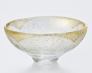 《日本製》金箔鉢（直径約142mm）【ガラス 鉢】【ハンドメイド】