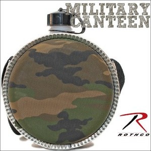 ROTHCO【ロスコ】水筒 #173 #174 GREEN CAMO CANTEEN 約1.9L 約740ml