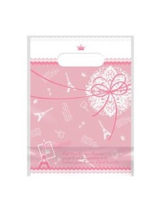 Patterned OPP Bags Pink