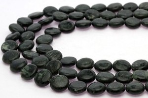 【天然石カットビーズ】黒雲母(ブラックマイカ) コイン型 10mm (数量限定商品)【天然石 パワーストーン】