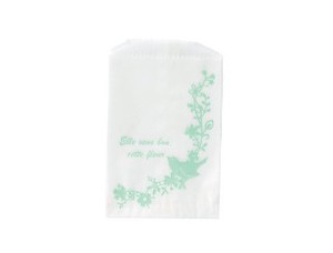 ♪日本製の紙袋♪ミニョコリ グラシンぽち袋 S/10 バード☆Mignocolis☆