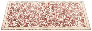 Made in Japan Mat Doormat Rose rose Rose Antibacterial Deodorization Heating Folded