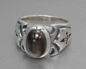 Silver-Based Crystal Ring Design sliver Rings