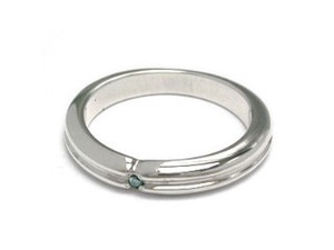 Silver-Based Diamond Ring sliver