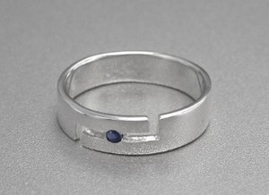 Silver-Based Sapphire Ring sliver Rings