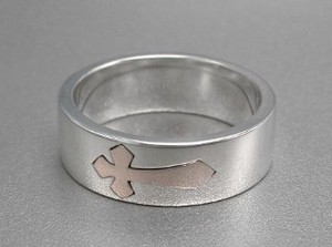 Silver-Based Plain Ring sliver Pink Rings