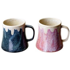 [rokuro] Mt. FUJI Mug Gift / Mt. FUJI Mug & Aka Fuji (Red Fuji) Set Pottery