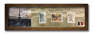 切手を使ったアンティーク調のかわいいインテリア♪　Stamp　Collection/ブラウン