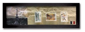 切手を使ったアンティーク調のかわいいインテリア♪　Stamp　Collection/ブラック