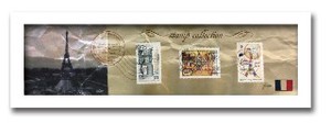 切手を使ったアンティーク調のかわいいインテリア♪　Stamp　Collection/ホワイト