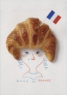■ポストカード■ Croissant Hairstyle フランス直輸入