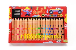 【2色が1本になった風合い豊かな色鉛筆】 ミックス色鉛筆（20本入り）