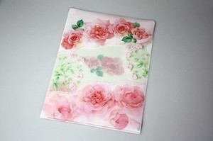 Filing Item Roses Pink Clear Made in Japan