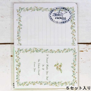 日本製　ミニバラ 花柄 ポストレター