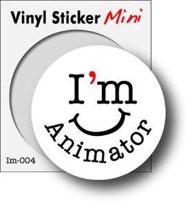 im-004/職業（職人）ステッカー/I`m Animator（アニメーター）