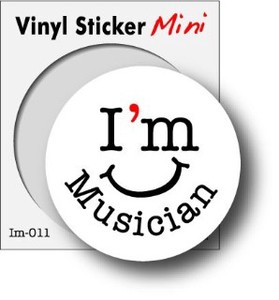 im-011/職業（職人）ステッカー/I`m Musician（ミュージシャン）