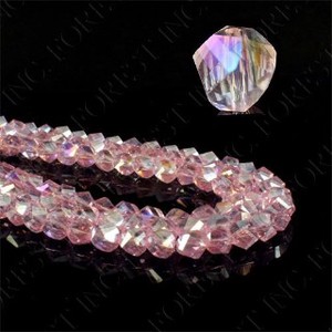 天然石材料/零件 粉色 能量石 彩虹 水晶