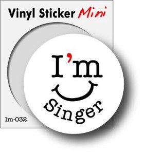 im-032/職業（職人）ステッカー/I`m Singer（歌手）