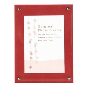 Color Board Photo Frame Red Postcard