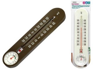 【温度計と湿度計が一つに！賢く省エネ】温・湿度計　壁掛けタイプ