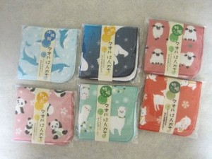 Towel Handkerchief Dolphin Panda Made in Japan