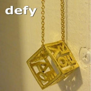 Cube Necklace Design Brass Ladies