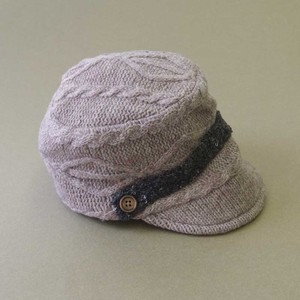 A/W Knitted Hat Boy Alain Brim Cap