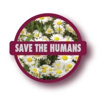 FL-003/SAVE THE HUMANS/FLOWERステッカー